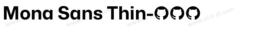 Mona Sans Thin字体转换